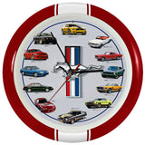Reloj De Pared Con Sonidos Mustang