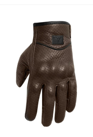 Guantes De Cuero Para Motocicleta Viking Para Hombre