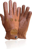 Guantes Piel Genuina Para Conducir En Moto Varios Colores