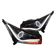 Faros Fondo Negro Led chevrolet cruze 11 - 12