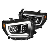 Faros Led Fondo Negro Toyota Tundra 2014-2020