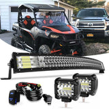 Kit De Barra Luz Led 42 Pulgadas Curvo Offroad