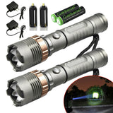 Lampara Tactica 990000lm T6 Led Con Pilas Recargables