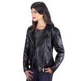 Chamarra cuero Viking Cycle de mujer