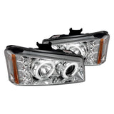 Faros Led Cromados Chevrolet Silverado 2003-2007