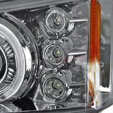 Faros Led Cromados Chevrolet Silverado 2003-2007