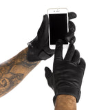 Guantes de cuero para motociclistas viking cycle