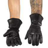 GUANTES DE CUERO PARA MOTOCICLISTAS
