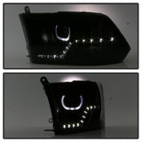 Faros Ojo De Angel Y Led Dodge Ram 1500 2013 - 2018