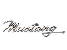 Emblema Script Ford Mustang 1968 Cromado