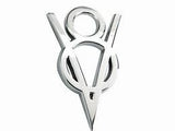Emblema V8 Adherible 2.5x1.5pulgadas Original Ford Racing