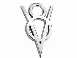 Emblema V8 Adherible 2.5x1.5pulgadas Original Ford Racing