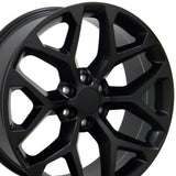 Set De Rines Negro Mate Gmc Sierra Avalanche Blazer 22x9