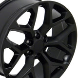 Set De Rines Negro Mate Gmc Sierra Avalanche Blazer 22x9